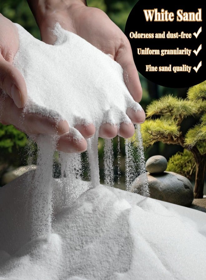 RAINFLOW 15 OZ Fine White Sand for Crafts - Quartz Zen Garden Sand Decorative for Vases Filler, Wedding Unity Ceremony, Incense Burner, Aquarium - Image 2